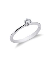 Anello Promesse Donna in Oro bianco SOL6C004